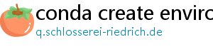 conda create environment