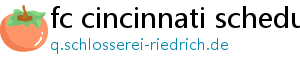 fc cincinnati schedule
