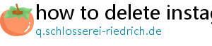 how to delete instagram